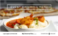 Event Catering Menu