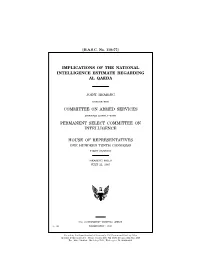 Implications of the National Intelligence Estimate Regarding Al Qaeda