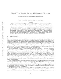 Neural Time Warping for Multiple Sequence Alignment