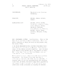 PH Committee Hearing Transcript for 02/19/2020