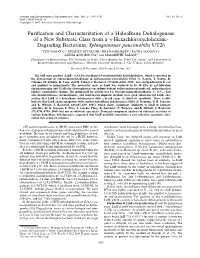 Purification and Characterization of a Haloalkane