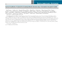 SUPPLEMENTARY APPENDIX Improved Classification of Leukemic B-Cell Lymphoproliferative Disorders Using a Transcriptional and Genetic Classifier
