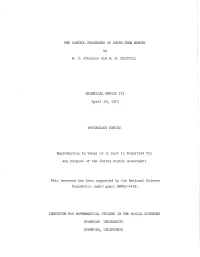 THE CONTROL PROCESSES of SHORT-TERM MEMORY by R. C