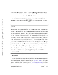 Chaotic Dynamics in the (47171) Lempo Triple System