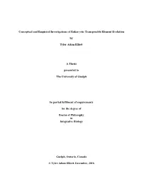 Conceptual and Empirical Investigations of Eukaryotic Transposable Element Evolution