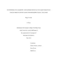 Determining the Geometry and Former Extent of the North Mountain Thrust from Fluid Inclusion and Microstructural Analysis