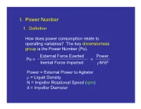 I. Power Number 1