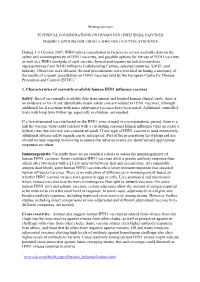 Possible Options for Using a Who H5n1 Vaccine Stockpile