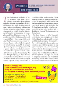 Probing the Prophets” for the Discussion of Not Follow