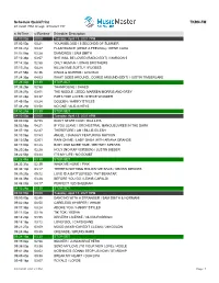 Schedule Quickprint TKRN-FM