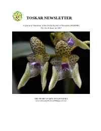 Toskar Newsletter
