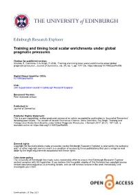 Training and Timing Local Scalar Enrichments Under Global Pragmatic Pressures