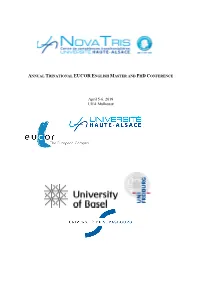April 5-6, 2019 UHA Mulhouse