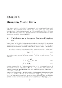 Chapter 5 Quantum Monte Carlo