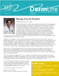 Message from the President