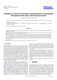 Feasibility of Spectro-Polarimetric Characterization of Exoplanetary Atmospheres with Direct Observing Instruments J