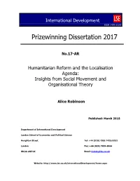 Prizewinning Dissertation 2017