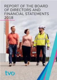 REPORT of the BOARD of DIRECTORS and FINANCIAL STATEMENTS 2018 Table of Contents