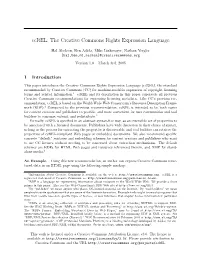 Ccrel: the Creative Commons Rights Expression Language