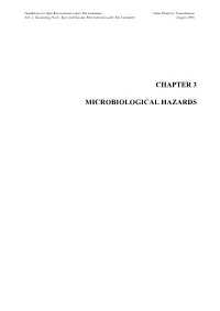 Chapter 3 Microbiological Hazards