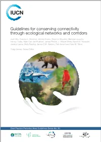 Guidelines for Conserving Connectivity Through Ecological Networks and Corridors