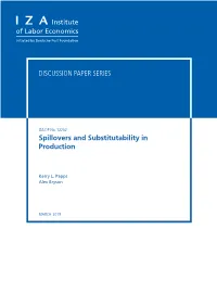 Spillovers and Substitutability in Production