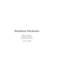Statistical Mechanics