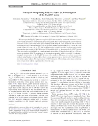 Tetraquark Interpolating Fields in a Lattice QCD Investigation of The