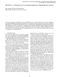 A Federated Service-Oriented Approach to Distributed File Systems