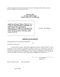 A Fully Executed Version of This Certificate of Service Will Be Filed in the Docket As Soon As It Becomes Available on Or After June 30, 2021
