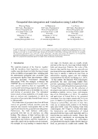 Geospatial Data Integration and Visualisation Using Linked Data
