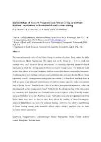 Sedimentology of the Early Neoproterozoic Morar Group in Northern Scotland: Implications for Basin Models and Tectonic Setting H