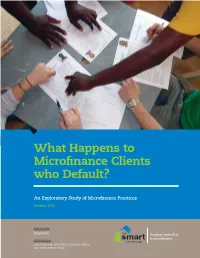 What Happens to Microfinance Clients Who Default?