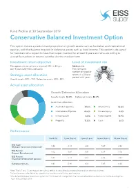 Conservative Balanced Investment Option