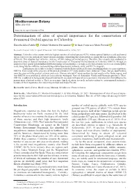 Determination of Sites of Special Importance for the Conservation Of