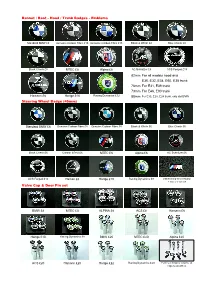 Hood / Trunk Badges - Emblems