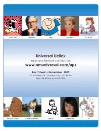 Universal Uclick Sales and Editorial Contacts At