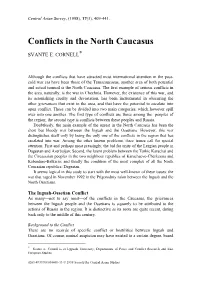 Conflicts in the North Caucasus
