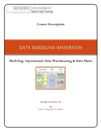 Data Modeling Immersion 3NF DV & Dimensional