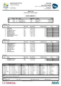 List Balizamento / Liste De Départ