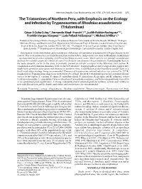 The Triatomines of Northern Peru, with Emphasis on the Ecology