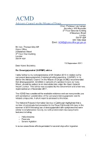 Consideration of Desoxypipradrol (2-DPMP) and Related Pipradrol Compounds