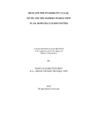 Myth and the Modern World View in Jk