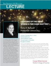 Neta A. Bahcall Princeton University
