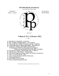 Psypioneer V8 N2 Feb 2012