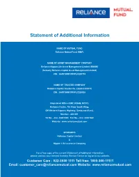 Statement of Additional Information