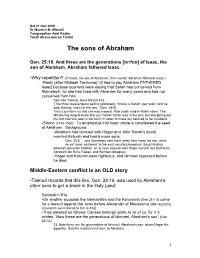 The Sons of Abraham