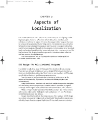Aspects of Localization