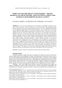 Braşov Highway on the Economic and Functional Structure of Human Settlements