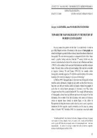 Towards the Main Highlights in the History of Modern Lexicography